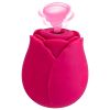 Rose Sex Toy For Women;  Waterproof Vaginal Suction Vibrator;  Intimate Nipple Sucking Cup;  Oral Clitoral Stimulato - Pink