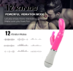 The Rabbit Double-Orgasm Vibrator Toy For Her - pink