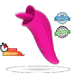 Clit Licking Tongue Sucking Vibrator G-Spot Oral Massager Sex Toys For Women US - Rose