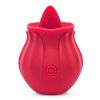 2022 New Frequency Vibration SuckinGModes-Waterproof Hand Wand Massager with Multi Function,Medical Silicone,Rechargeable USB - red