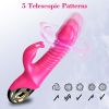 3 In 1 Clitoral Sucking Rabbit G Spot Vibrator Anal Triple Curve 12 Function Waterproof Dildo Vibrator For Her - purple