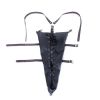 Bondage Restraints Slave RolePlay Hands Wrists Arm Leg Binder Hood Mask PU Leather Tight Single Glove Adult Game Sex Toys - head