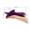 G-spot Vibrator Tongue Massage Clitoris Stimulator Sex Toys - purple