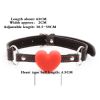 Safety Soft Silicone Heart Open Mouth Gag Ball Bdsm Bondage Slave Ball Gag Erotic Sex Toys For Woman Couples Adult Sex Games - 1