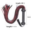 New BDSM PU Leather Whips Adults Tassel Tails Bondage Flogger Handle Spanking Knout Sex Slave Game Flirt Erotic Toys For Couples - 1