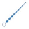 10 beads Soft Rubber Anal Plug Beads Long Orgasm Vagina Clit Pull Ring Ball Butt Toys Adults Women Stimulator Sex Accessories - blue