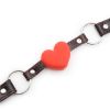 Safety Soft Silicone Heart Open Mouth Gag Ball Bdsm Bondage Slave Ball Gag Erotic Sex Toys For Woman Couples Adult Sex Games - 1