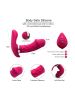 Smart Heating Wearable Vibrator Butterfly Clitoral Vibrator Double Vibrator Silicone Vibrator Adult Sex Toys Sex Stimulator  - Rose