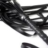 3Colors PU Leather Whip With Tassel Spanking Paddle Scattered Whip Knout Flirting Sex Toys For SM Adult Games Erotic Accessories - black