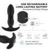 Telescopic Anal Butt Plug Thrusting Vibrator Prostate Massager Dildo for Adult - New