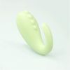 Massage Wireless remote control Automatic heating Silent 12 + 1 model Waterproof Silicone REMOTE WIRELESS. toy massager for remote couples - Green