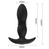 Telescopic Anal Butt Plug Thrusting Vibrator Prostate Massager Dildo for Adult - New