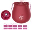 The Rose Women Rose Sucking Vibrator Sex Toy 10-Speed G-spot Massager Clit - RED