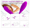 Dual Vibrator Double Head Jump Dildo Vibrator Plug clitoral massager;  a cock-ring;  a G-spot stimulator;  for couples - pink