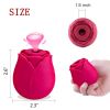 Rose Sex Toy For Women;  Waterproof Vaginal Suction Vibrator;  Intimate Nipple Sucking Cup;  Oral Clitoral Stimulato - Pink