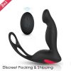 10 Speeds and Patterns Electric Massager for Man,Waterproof Rechargeable Prostrate Prostata Stimulator Toy,Whisper Quiet - Black