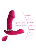 Smart Heating Wearable Vibrator Butterfly Clitoral Vibrator Double Vibrator Silicone Vibrator Adult Sex Toys Sex Stimulator  - Rose