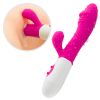 2 in 1 Rabbit Quiet Female Vibrators with Powerful Motors Clitoral Vibrator, Vibrating Dildos for Women Back and forth Vibrators for Women - Pink