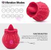 Rose Sex Toy For Women;  Waterproof Vaginal Suction Vibrator;  Intimate Nipple Sucking Cup;  Oral Clitoral Stimulato - Red