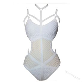 Lace Camisole European And American Underwear (Option: White-XXXL)